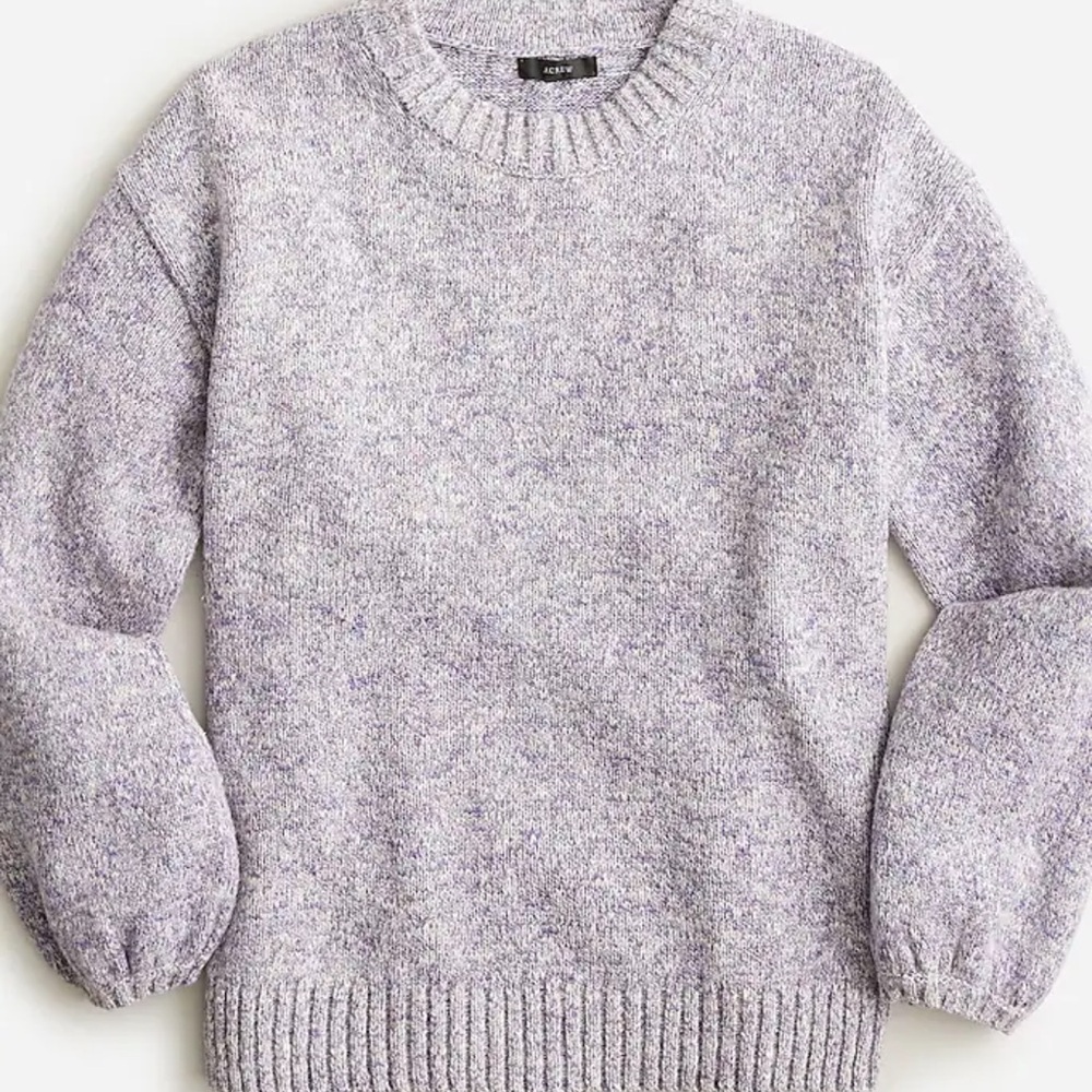 Women's J. Crew Puff Sleeve Purple Sweater XS / S